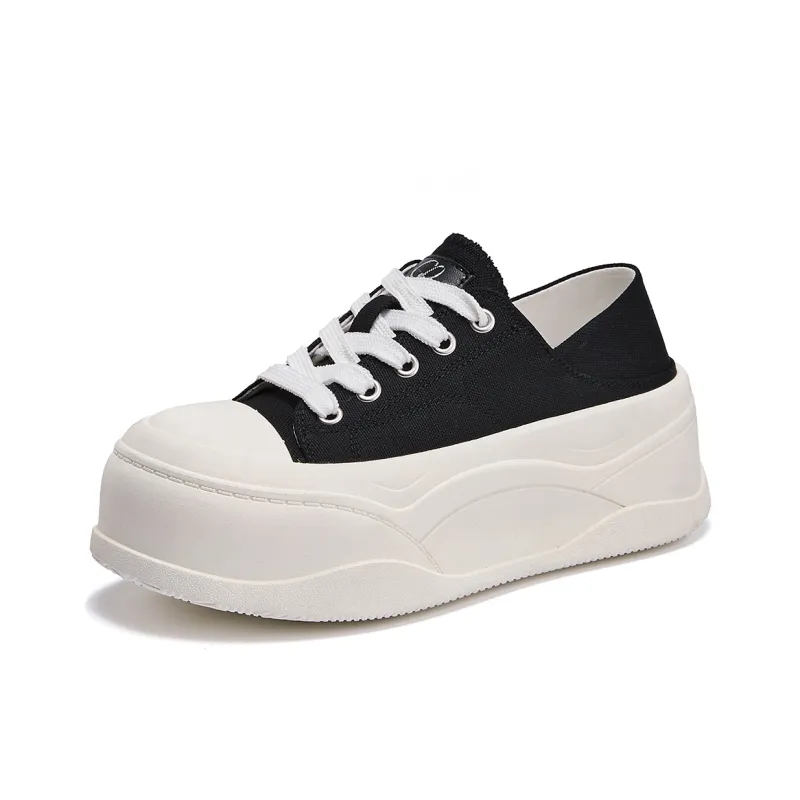La Chapelle Cushioning, Slip Resistant, And Abrasion Resistant Low Top Casual Shoes Women's Black-0