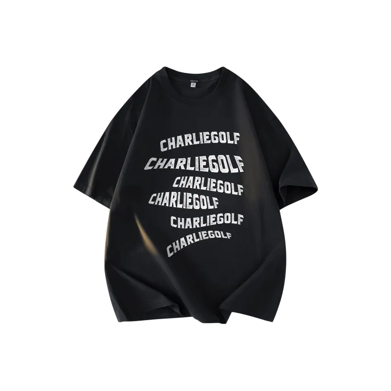 CHARLIE GOLF T Shirt Unisex Black-0
