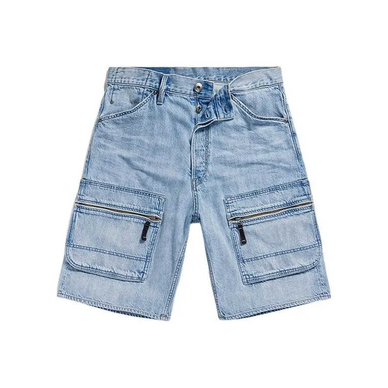 G-STAR RAW Denim Shorts Men's Pale Blue-0