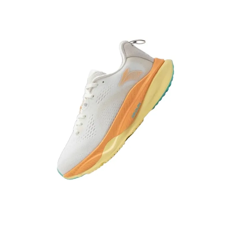 361° Red Flame 4 Cushioning, Slip Resistant, And Abrasion Resistant Low Top Running Shoes Women's White Orange-2