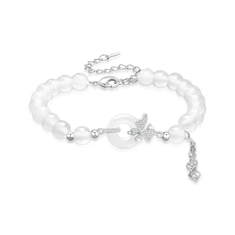 JUICY GRAPE Chalcedony Bracelets Unisex-0