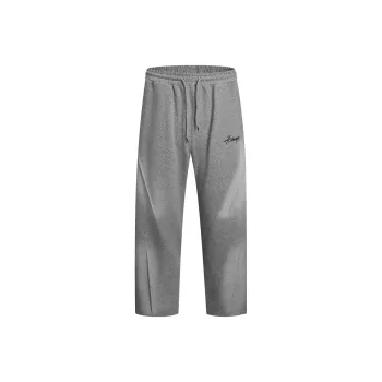 404MOB GANG Casual Pants Unisex Light Gray