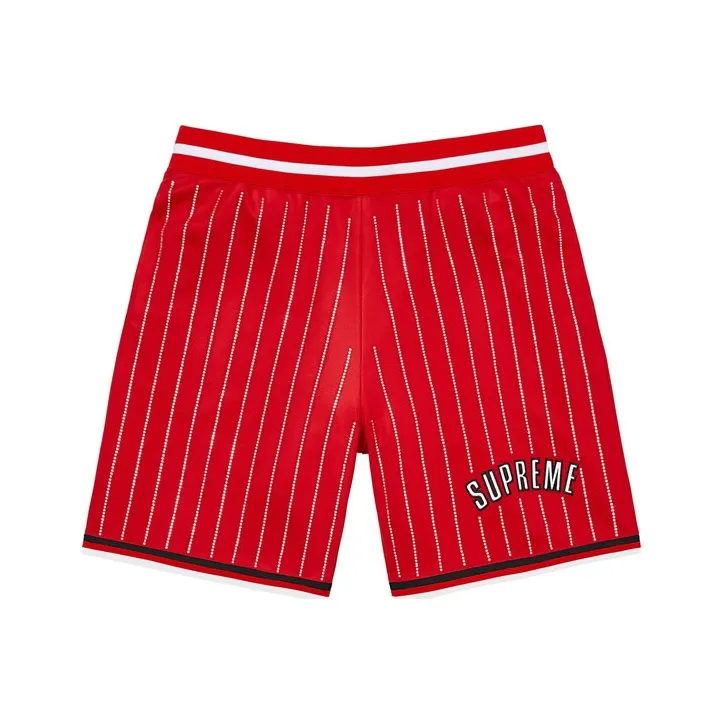 Supreme Rhinestone Stripe Basketball Short-0
