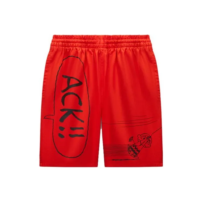 Converse Casual Shorts Men Red-0