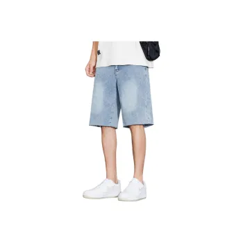 Tonlion Denim Shorts Men's Light Blue