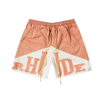 RHUDE Casual Shorts Men Orange