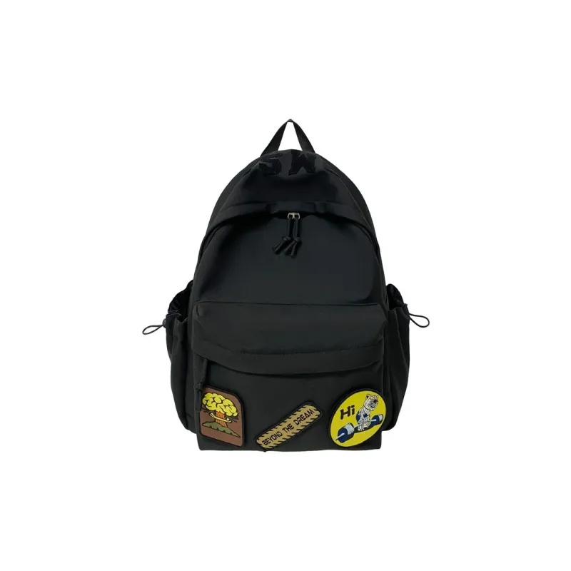 H YXIANG Composite Cloth Backpack Unisex Multicolor-3