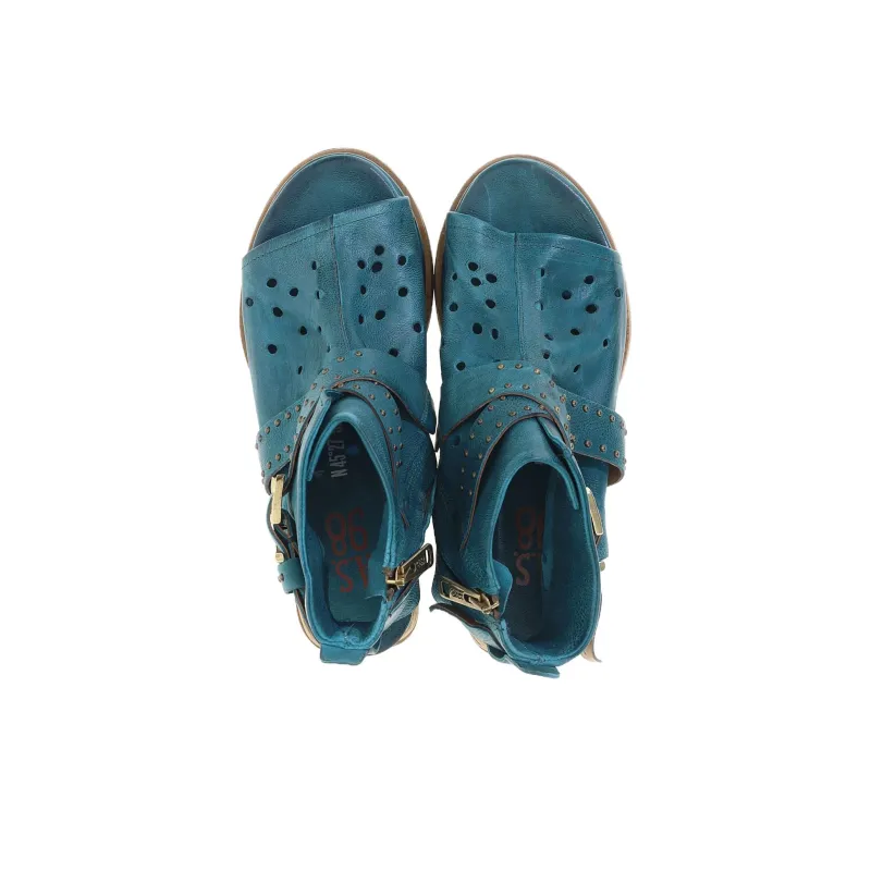 AirStep Lagos 2.0 Roman Sandals 5.5cm Women's Blue-5