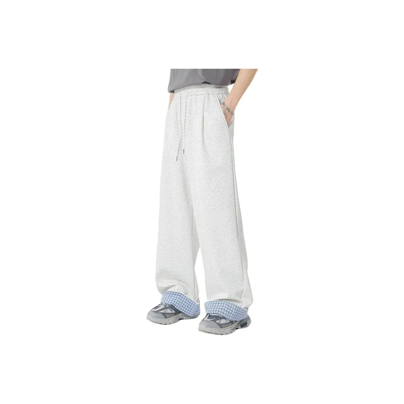 Menblero Casual Pants Unisex Heather Gray-0