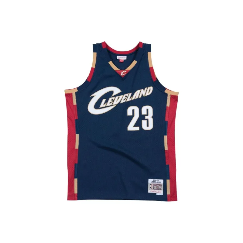 Mitchell Ness Basketball Jerseys Unisex Navy Blue-0