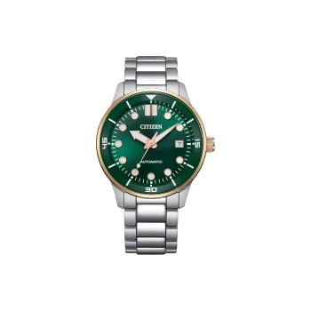 CITIZEN Mechanical Watch Series Automatic Mechanical Movement Stainless Steel Strap Watch Men's Watches Green Dial