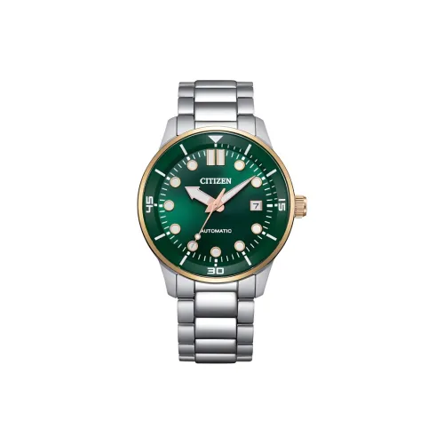 CITIZEN Mechanical Watch Series Automatic Mechanical Movement Stainless Steel Strap Watch Men's Watches Green Dial