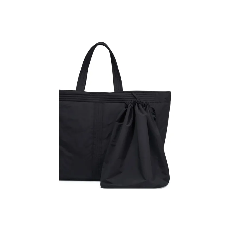 Nice Rice Fabric Tote Handbag, Shoulder Bag Tubas Unisex Black-2
