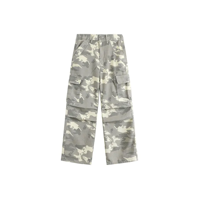 HOKLV SS25 Cargo Pants Unisex Gray-6
