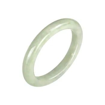 LAOMIAO Hetian Jade Bangles Pale Greenish White Jade Women's