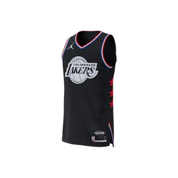 Jordan Basketball Jerseys NBA Los Angeles Lakers AU 2019 All Star LeBron James No. 23 Jersey Men's Black