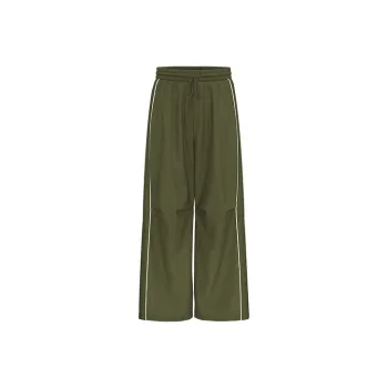 URBAN REVIVO Casual Pants Men's Dark Brown Green