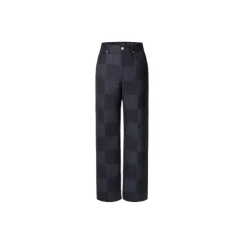 LOUIS VUITTON Damier Jacquard Wool Pants