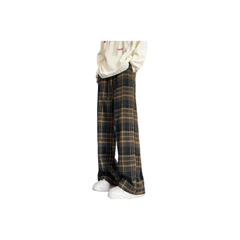 KIRHNE Casual Pants Unisex Burgundy-7