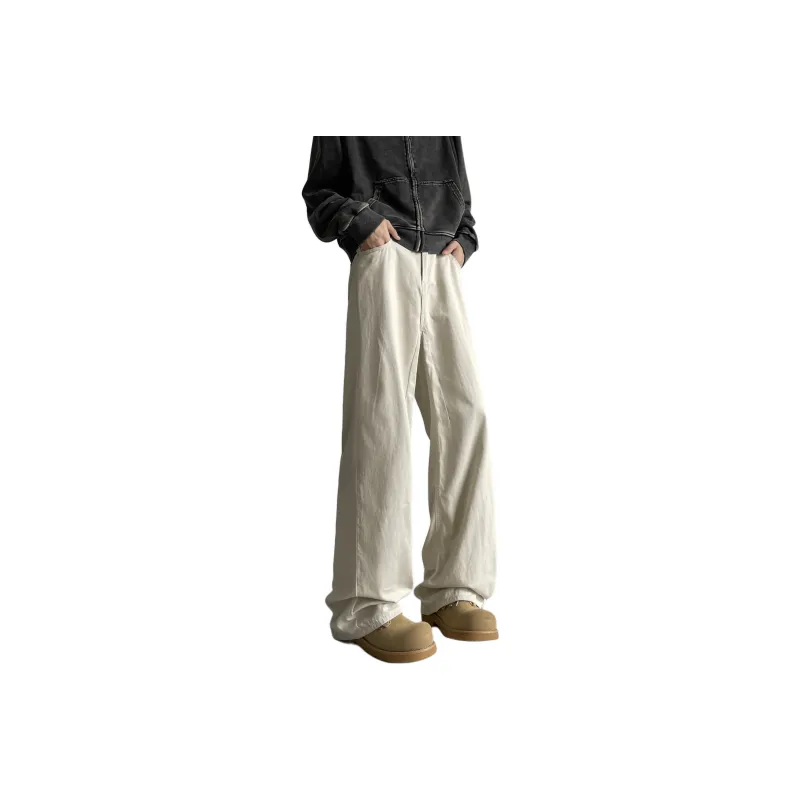 NEVER RULE Casual Pants Unisex Coffee-8