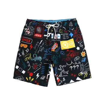 GAILANG Beach Shorts Unisex Black