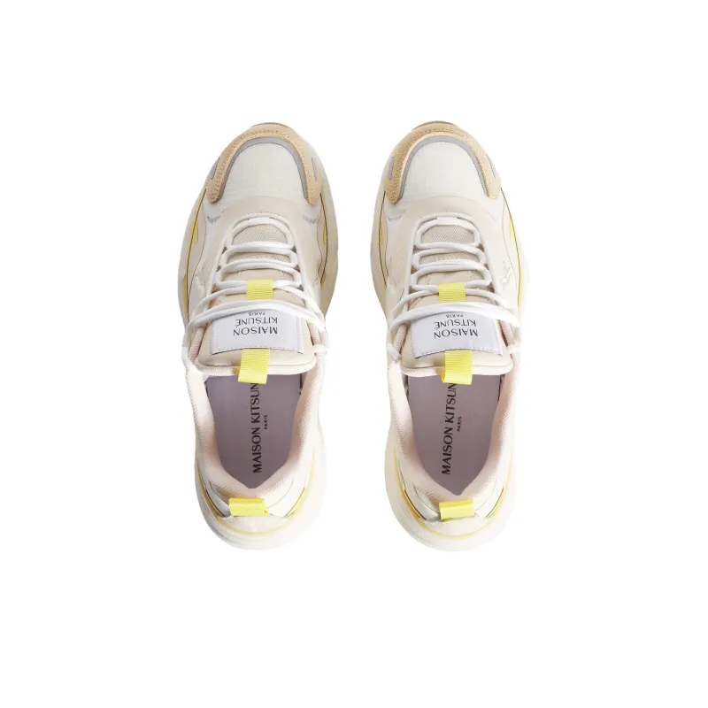 Maison Kitsune SORA Low Top Casual Shoes Women's Beige-4