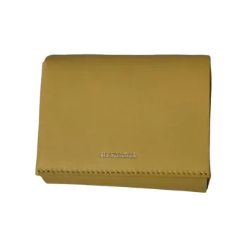 JIL SANDER Calfskin Wallet Regular Men's Yellow