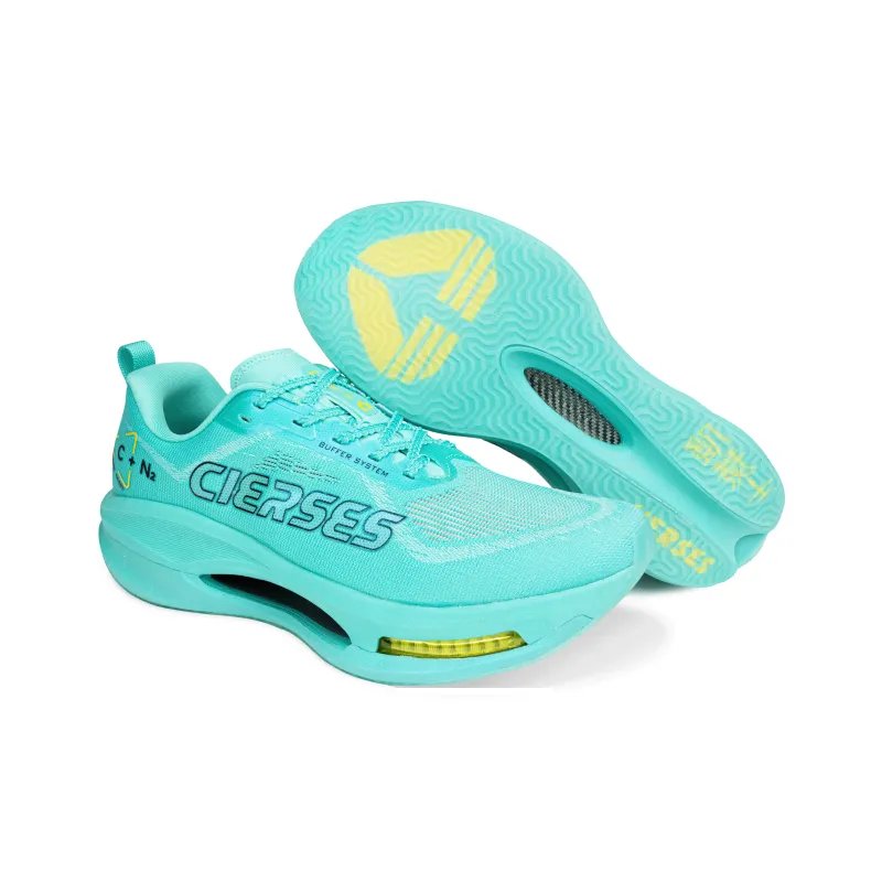 CLERSES Running Shoes Unisex Low Top Dream Chasing Cyan-3