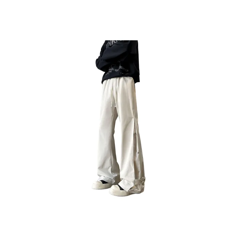 BENGEN Casual Pants Unisex Black-6