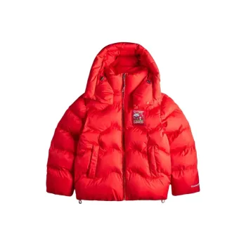 COACH FW24 Puffer Jacket Unisex Brier Red