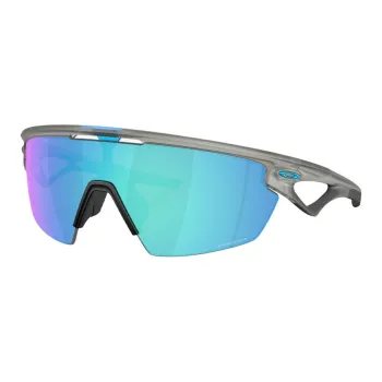 Oakley Plastic Irregular Shape Sunglasses Unisex Gray
