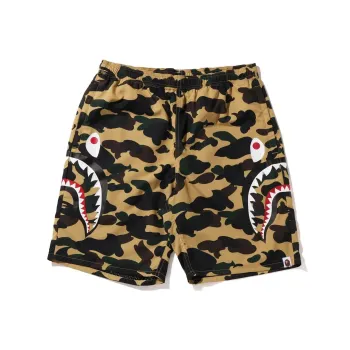 A BATHING APE 1st Camo Side Shark Beach Shorts
