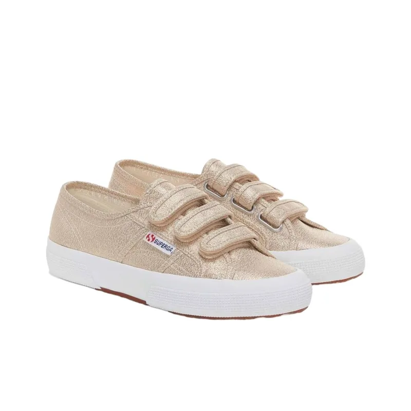 SUPERGA STRAPS YELLOW GOLD Low Top Tennis Shoes Women's Gold-1