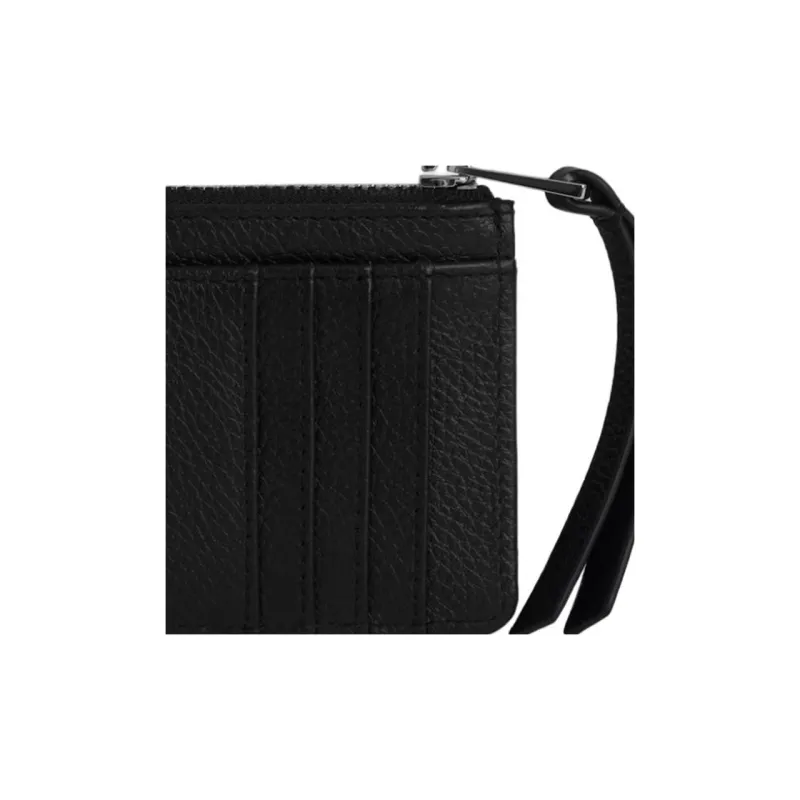Zadig & Voltaire Cow Leather Card Holder Women's Black-3