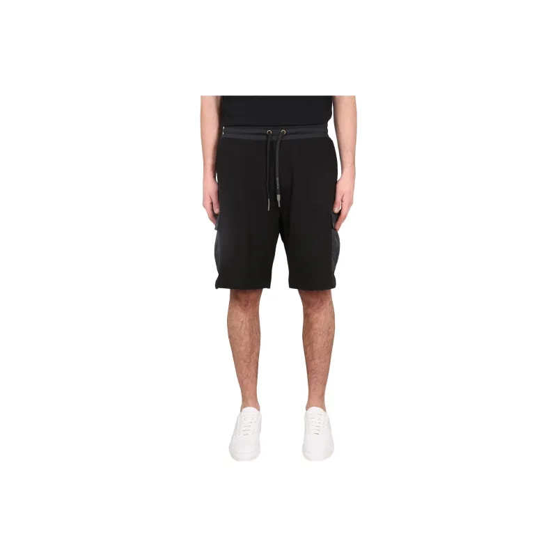 Moncler Logo Patch Drawstring Waist Shorts-0