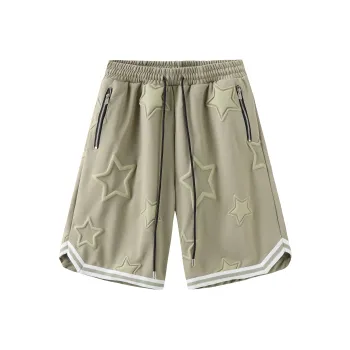 UNKNOWTAL Casual Shorts Unisex Gray Green