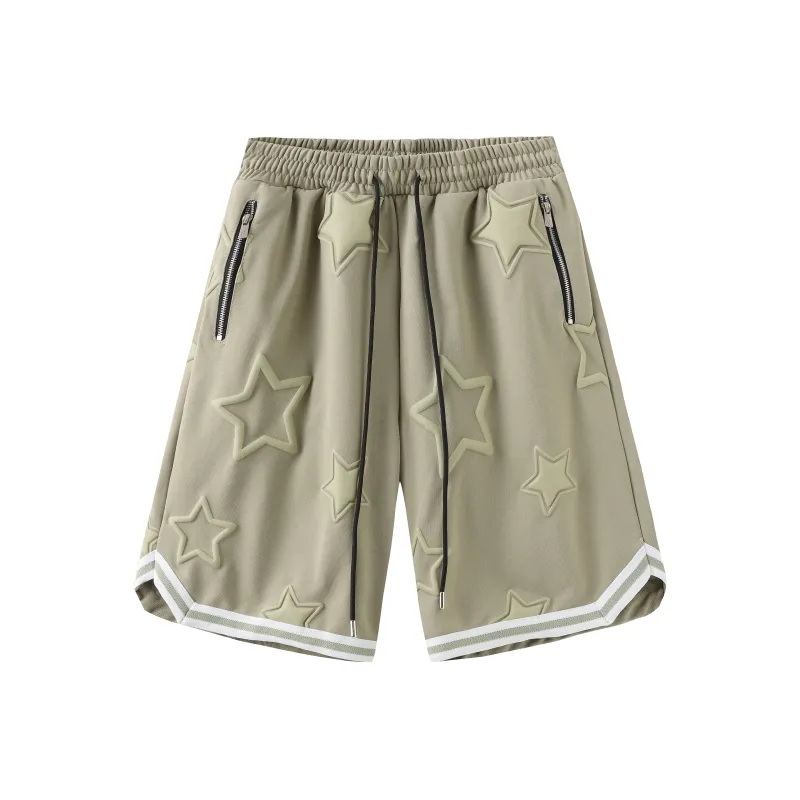UNKNOWTAL Casual Shorts Unisex Gray Green-0