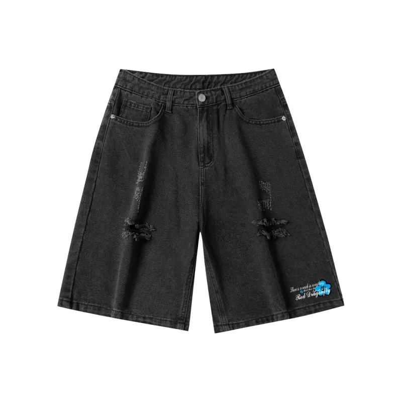 RED DRAGONFLY Denim Shorts Unisex-0