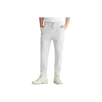 CK/Calvin Klein Jeans SS24 Casual Pants Men's Lunar Rock White