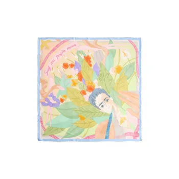 LOST PATTERN Mulberry Silk Scarves Women's Pink