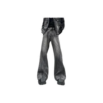 FALIAMS Jeans Unisex Black Gray