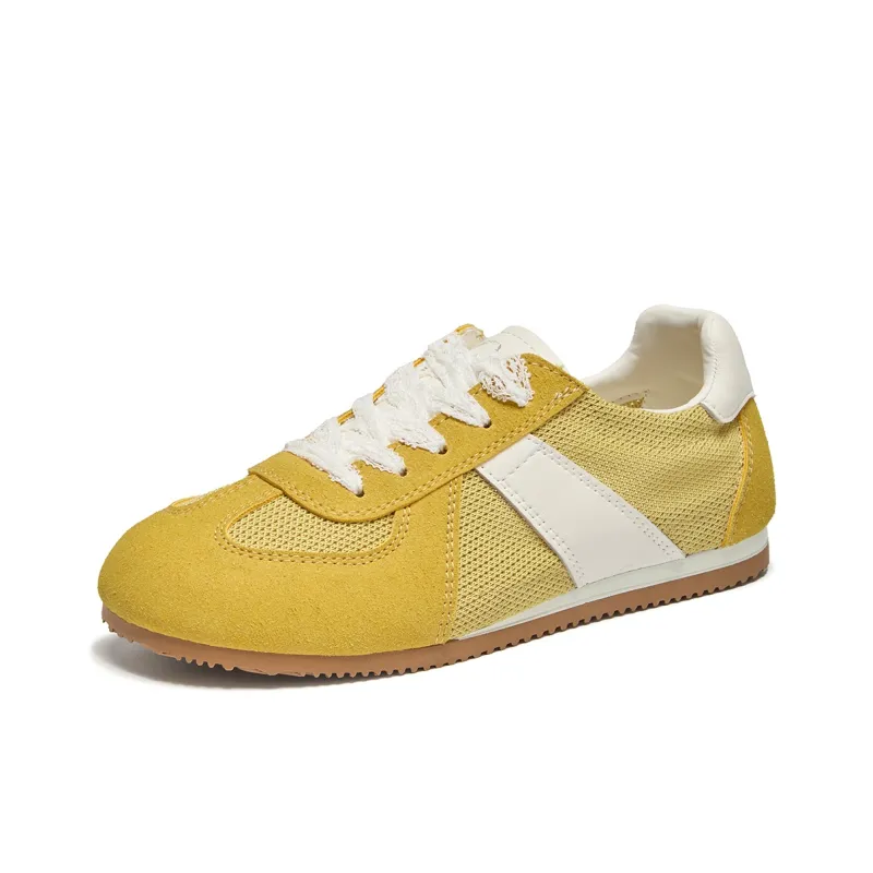 La Chapelle Slip Resistant, Abrasion Resistant, Breathable Low Top Casual Shoes Women's Yellow-1