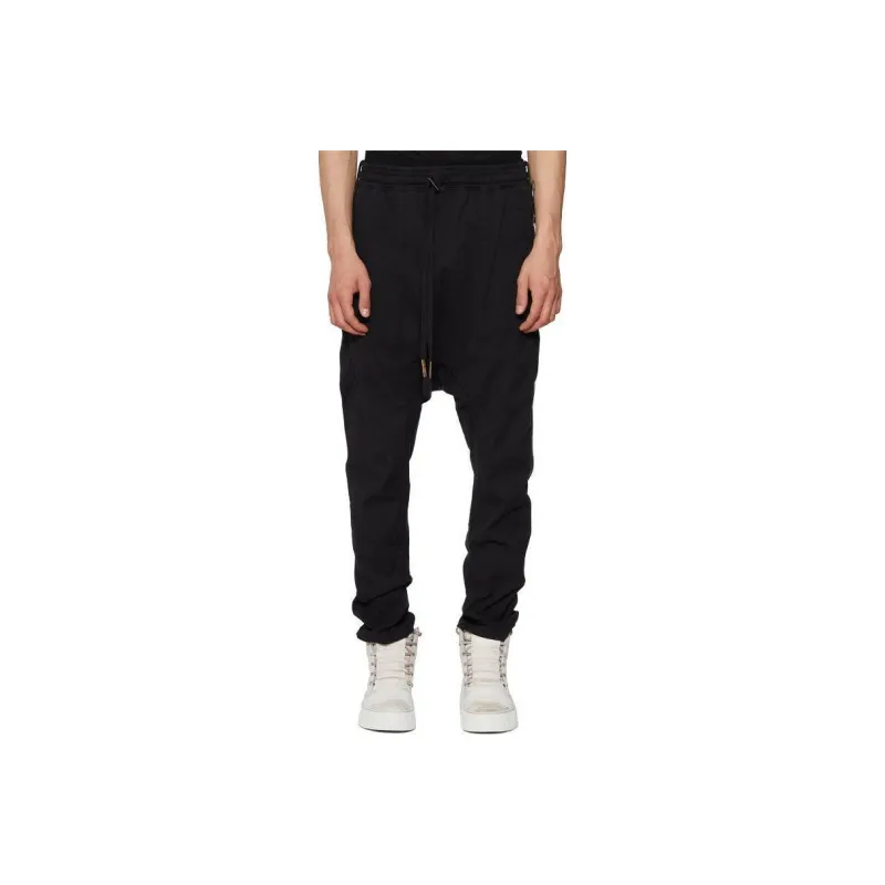 BORIS BIDJAN SABERI Elastic waist Tapered leg Trousers-0