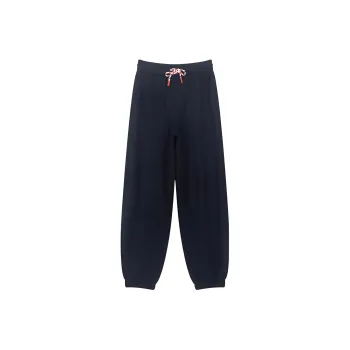 Bosieagender Casual Pants Men Navy Blue