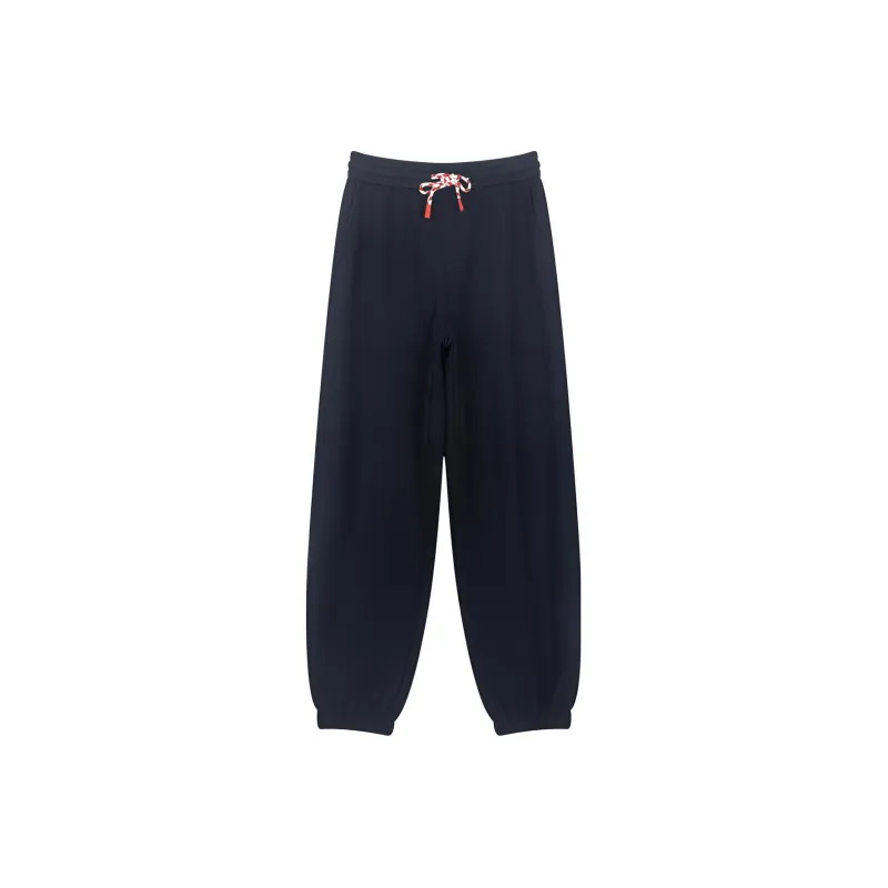 Bosieagender Casual Pants Men Navy Blue-0