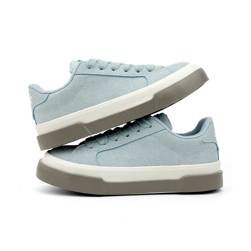 Mengsai Cushioning, Wear Resistant Low Top Casual Shoes Unisex Light Blue-4