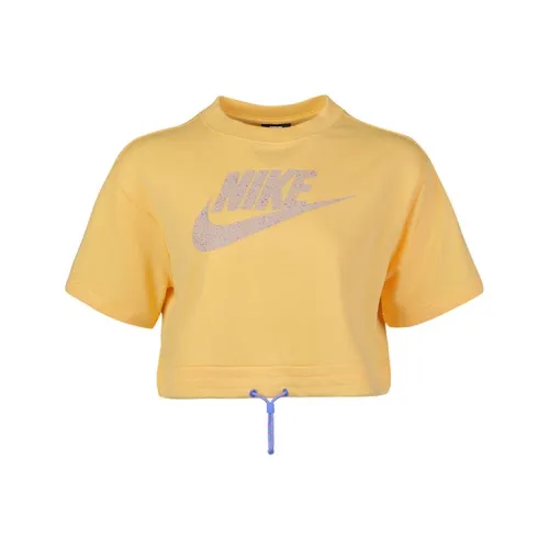 Nike Crop Tops Women's Yellow