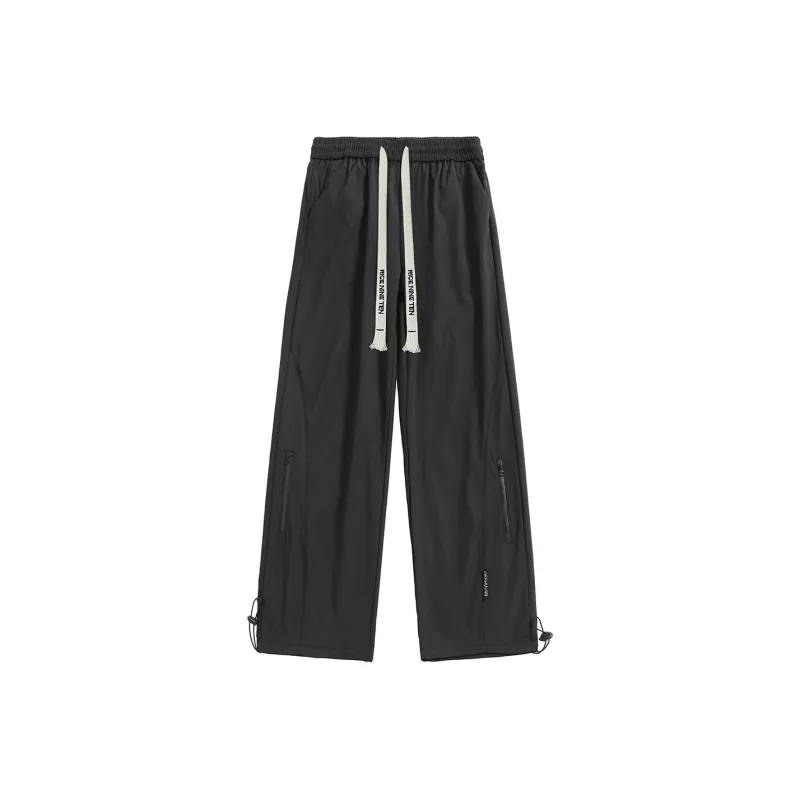 RICE NINE TEN Casual Pants Unisex Black-0