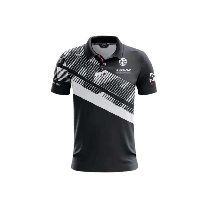CORALIAN Polo Shirt Men's Black/White-0