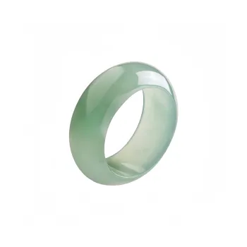 MY WORLD BEGINS AND ENDS WITH YOU Glutinous Jade Jadeite Rings Unisex